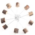 thumbnail image 2 of Braveheart 10pcs Base en Bois Nom de Table de Mariage Numéro Titulaire Parti Décoration Porte-Cartes Clip Notes, 2 of 7