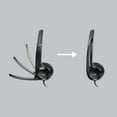thumbnail image 7 of Logitech USB Headset H390 With Noise cancelling Microphone - Includes Headphone Cleaner With MicroFiber Cleaning Cloth - 5 Pack Bundle, 7 of 7