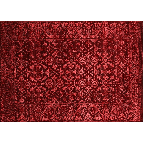 Ahgly Company Indoor Rectangle Persian Red Traditional Area Rugs, 7' x 9'