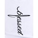 thumbnail image 4 of Playera estampada para mujer, divertida e inspiradora, novedosa, informal, de manga cortaBlessed Letter Print Crew Neck Sports Tee, Versatile Short Sleeves Casual Running Top, Women's ActivewearFath, 4 of 8