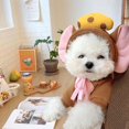 thumbnail image 2 of Ropa cálida para mascotas, suave, elástica, con orejas de ratón, queso, con capucha, ropa para perros de dos patas para cachorros y gatos, Otoño e Invierno, 2 of 5