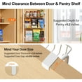 thumbnail image 4 of ROSSNY Over the Door Pantry Organizer 6-Tier Hanging & Wall Mount Spice Rack, Metal Behind The Door Storage Shelf,White, 4 of 6
