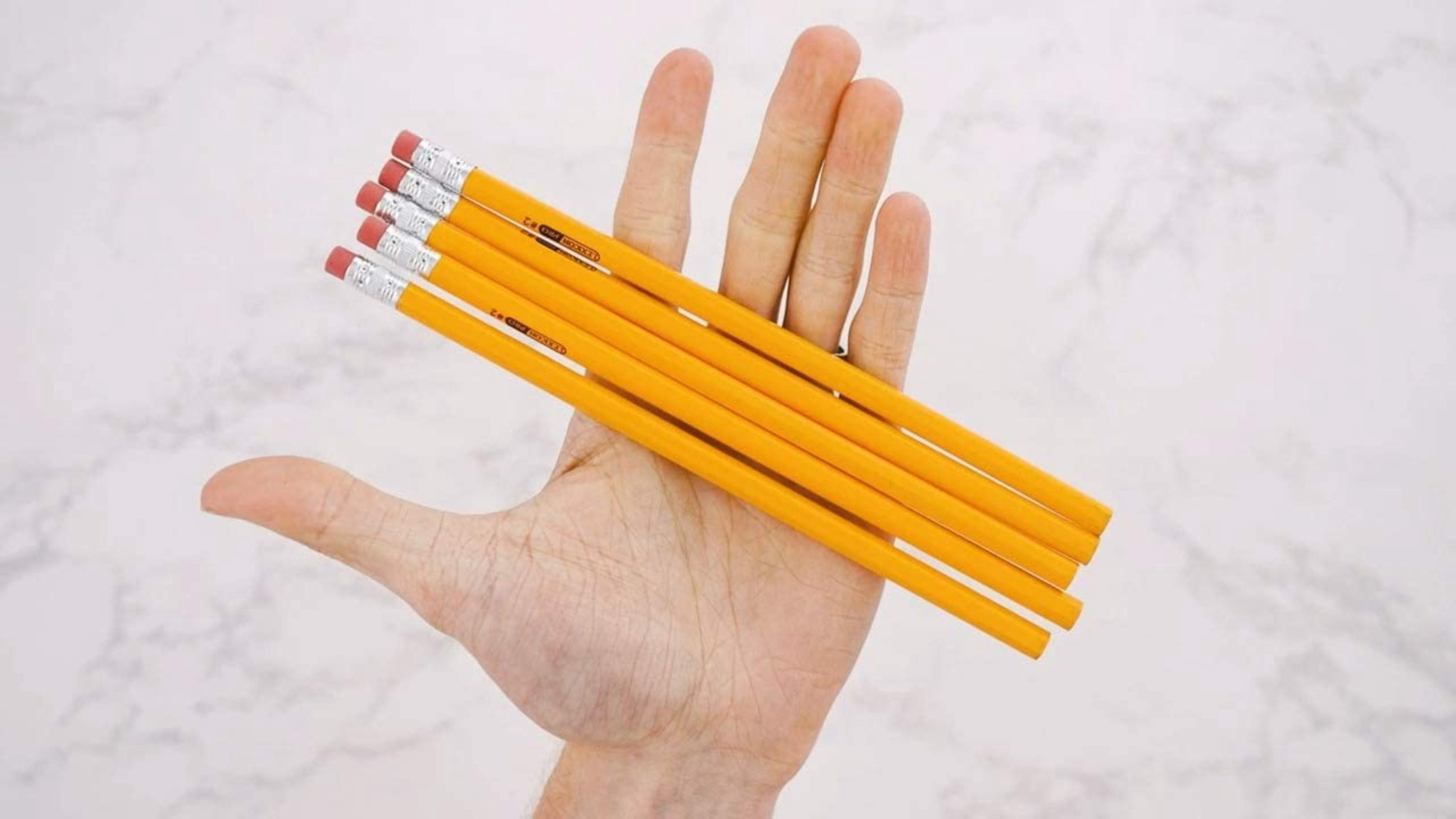 Trailmaker Wood Cased #2 HB Pencils - 500 Unsharpened Yellow Pencils in Bulk for Home, Office (100 5-Packs)