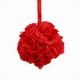 thumbnail image 1 of Flores de Seda Artificiales Apalfuy Bolas de Rosas 5 uds 10cm Rojo, 1 of 1