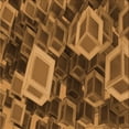 thumbnail image 1 of Ahgly Company Machine Washable Indoor Square Transitional Red Brown Area Rugs, 7' Square, 1 of 7