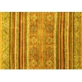 thumbnail image 1 of Ahgly Company Indoor Rectangle Abstract Yellow Modern Area Rugs, 6' x 9', 1 of 4