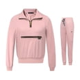 thumbnail image 2 of Conjunto de uniforme médico para mujer, top y pantalón, cómodo y transpirable. L rosa, 2 of 9