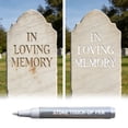 thumbnail image 2 of Tombstone Marker Pen, Waterproof Stone Touch Up Pen for Restoring Faded Grave Inscriptions, Strong Coverage Permanent Paint Marker for Memorial Lettering, 10ml, 2 of 4
