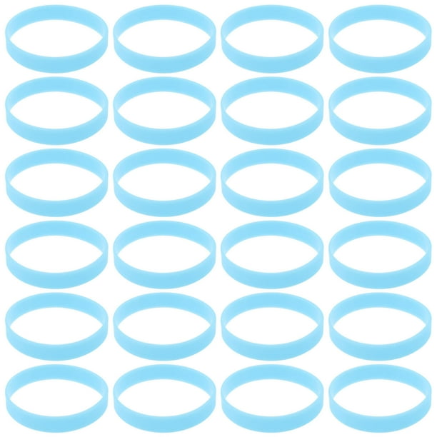 FELTECHELECTR 100 pulseras luminosas de silicona que brillan en la oscuridad para fiestas.