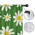 thumbnail image 4 of Blackout Kids Curtains,Green Daisy Flower Yellow Centers Pattern Childrens Insulated Curtains Set Of 2,Bedroom Essentials,Toddler Room Decor 42"x84", 4 of 5
