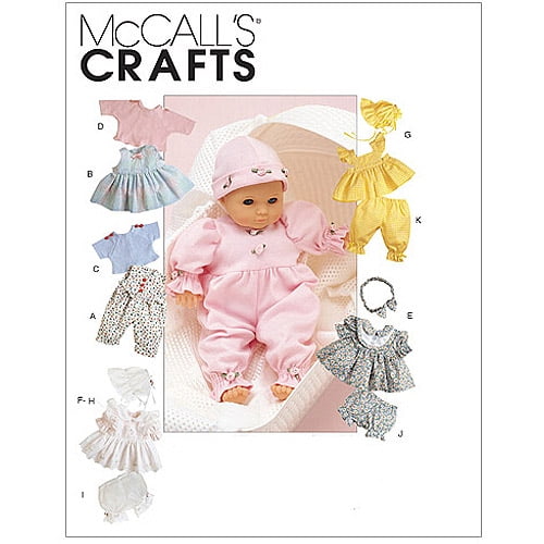 McCall's Doll Clothes Package, 1 Size Only - Walmart.com