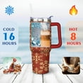 thumbnail image 4 of Christmas Tree 40 Oz Tumbler with Handle Double Wall Christmas Snowflake Ball Coffee Travel Mug Modern Thermal Insulated Coffee Mug for Spring Summer Camping Outdoor for Mom Wife Teacher Neighbor, 4 of 7