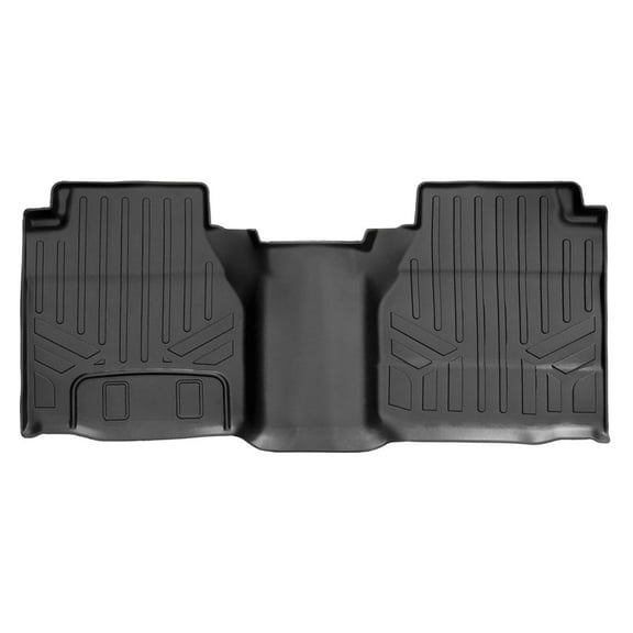 SMARTLINER Custom Fit Floor Mats 2nd Row Liner Black Compatible With 2022-2025 Nissan Frontier King Cab