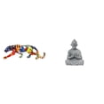 thumbnail image 1 of esculturas,estatua de figura decorativa andante,Estatua de mono,Estatua de Buda Mono para Interior y Exterior Budista,Figura en miniatura de alguien meditando,decoración para el hogar o el, 1 of 8