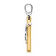 thumbnail image 2 of Leslie's Real 14kt Two-tone Polished Crucifix Pendant; for Adults and Teens; for Women and Men, 2 of 3