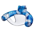 thumbnail image 1 of Silla inflable con fideos para piscina, color azul holgazán, con estampado de plantas, 1 of 8