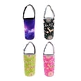 thumbnail image 1 of 4 Uds bolsa de soporte de vaso de neopreno para ciclismo al aire libre viajes pesca verde y rosa Zulema Portavasos, 1 of 8