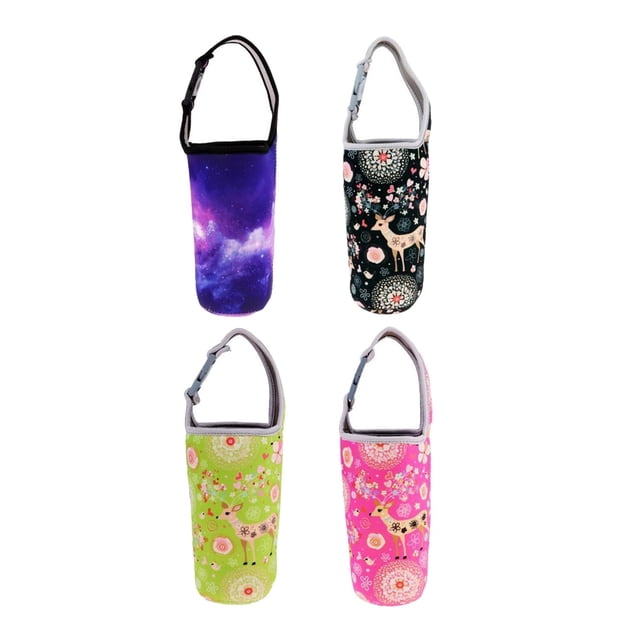 4 Uds bolsa de soporte de vaso de neopreno para ciclismo al aire libre viajes pesca verde y rosa Zulema Portavasos