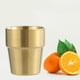 thumbnail image 4 of Jarra de cerveza de acero inoxidable para agua fría, té, bebidas, vasos de 300 ml para bar Dorado B, 4 of 9