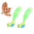 thumbnail image 2 of 2PCS Bird Cat Toy Lovely Mini Plush Cat Feather Toy Cat Chew Toy Pet Bite Toy, 2 of 10
