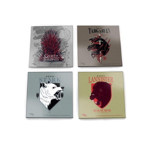Game of Thrones (Houses for the Throne) StarFire Prints™ Glass Coaster Set of Four SPCSTR1261