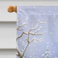 thumbnail image 3 of Chocolate Labrador Snowy Robin Flag Canvas House Size, 3 of 4