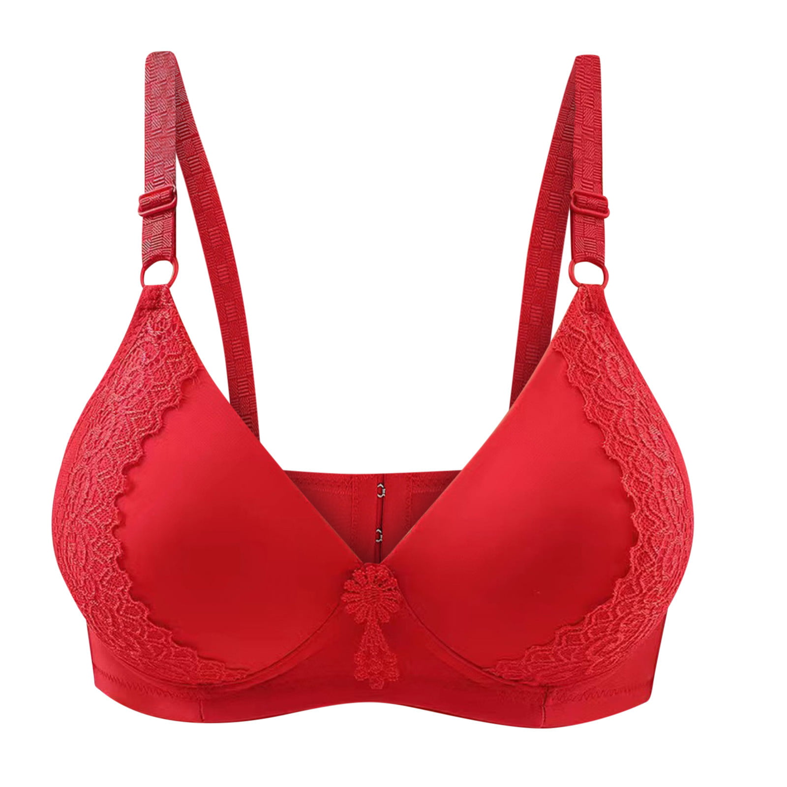 SELONE 2023 Bras for Women Push Up No Underwire Plus Size Everyday for  Sagging Breasts Breathable Ladies Without Steel Rings Medium Cup Large Size  Gathered Daily Without Steel Ring Watermelon Red L 