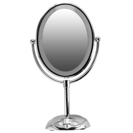 lighted mirror makeup conair refurbished sided vanity led double