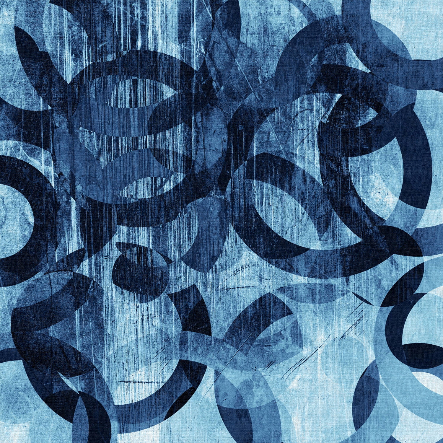 "Dancing Rings" Painting Print on Wrapped Canvas