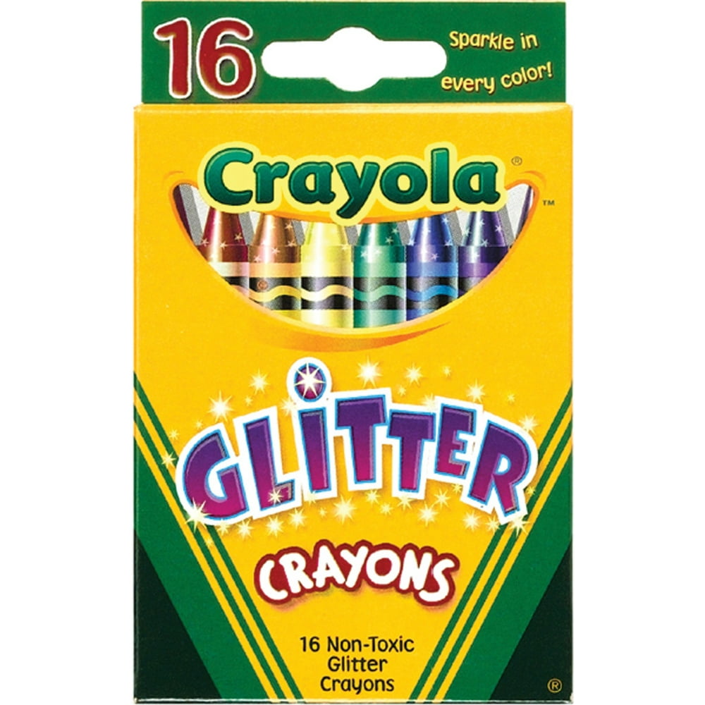 Crayola Glitter Crayons 16 Count, Multipack Of 24