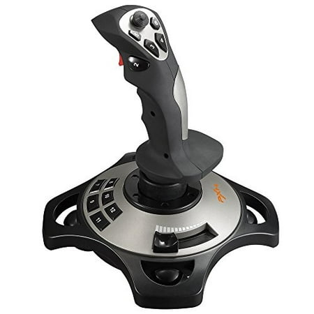 YF2009 PC Joystick USB Gaming Controller with Vibration Feedback and Throttle,Wired Flight Stick for PC Computer