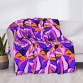 thumbnail image 3 of Disketp Tropics Leaf Flannel Blankets - Thick and Warm Blanket for Winter, Soft Fuzzy Plush King Blanket for All Seasons60"x50", 3 of 6