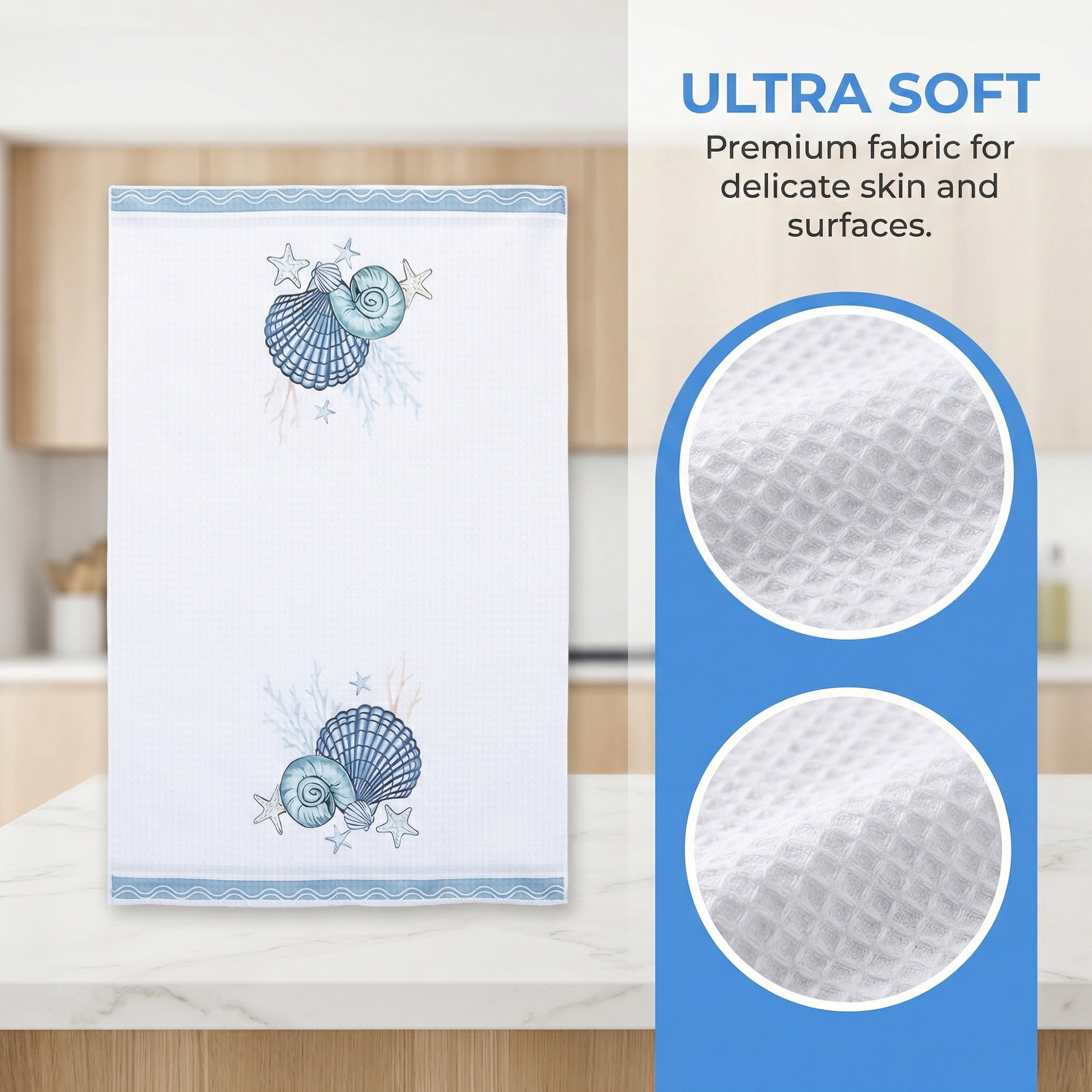 Unique Bargains Soft Absorbent Quick Dry Microfiber Kitchen Towel 4 Pack White 26" x 18"