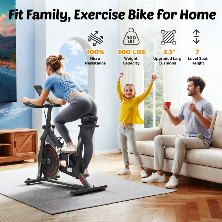 Naipo Indoor Exercise Bike, 300 Lb Capacity photo 5