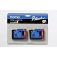 thumbnail image 1 of TC Tapes 2/Pack 1/2" (12mm) Red on Clear for Brother PT-10, PT10 Label Maker, 1 of 3