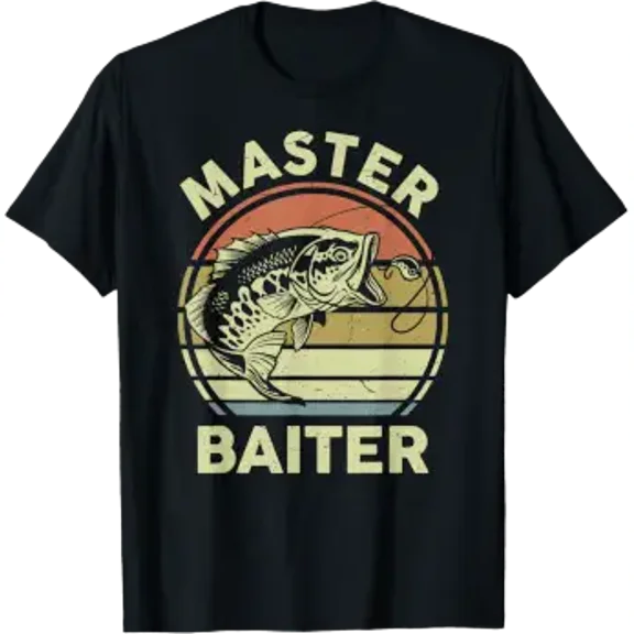 Fishing-Shirt Master-Baiter Dad Grandpa T-Shirt