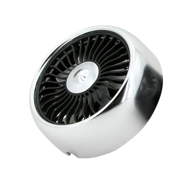 SDNall Small Clip Fan for Car, 12V/24V Powerful Portable Vehicle Cooler with 360° Rotation, Usb Mini Interior Air Conditioner