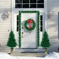 thumbnail image 3 of Gymax 4PCS Pre-Lit Artificial Christmas Decoration Set Holiday Decor w/ LED Lights, 3 of 10