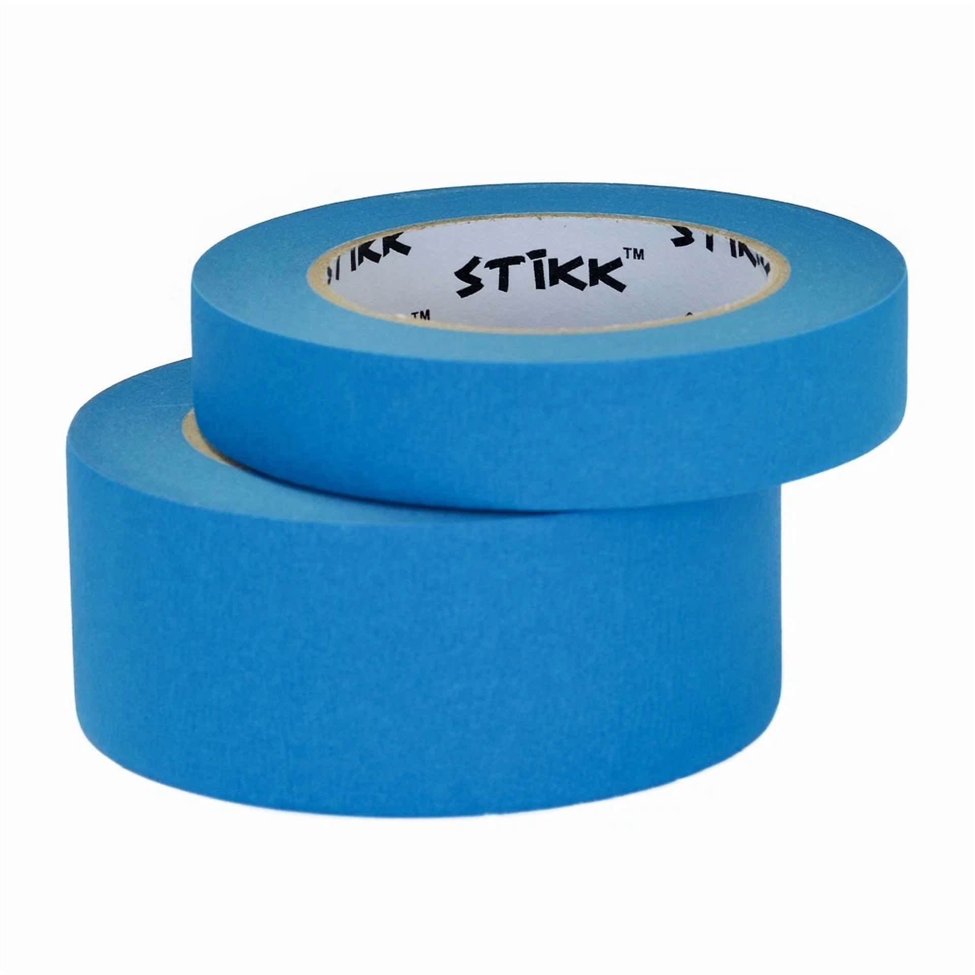 BUTTERFLY- 3 Pack 1" Inch X 60 Yard Rolls (24Mm X 55M) Stikk Sky Blue Painters Masking Tape