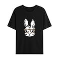 thumbnail image 1 of T-Shirt Décontracté pour Hommes à Col Rond Imprimé de Pâques Manches Courtes, 1 of 3