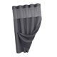 thumbnail image 2 of Cortina de ducha, accesorio versátil para baño, forro de hotel, lavable. Gris, 2 of 8