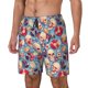 thumbnail image 1 of Balery music Skull record Retro Bañador para hombre, shorts de playa de secado rápido con entrepierna y forro de compresión-XX-Large, 1 of 6