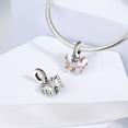 thumbnail image 3 of Butterfly & Flower S925 Dangle Charm for Women Bracelet Necklace Pendant, 3 of 6
