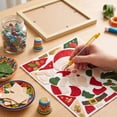 thumbnail image 5 of Twfbrm Christmas Kinusaiga Fabric Art Kit, 3D Mosaic Craft Kits with Wooden Frame and Tools, Holiday DIY Relaxing Handmade Art Project Christmas Decoration for Gift, Part, Home Decor, 5 of 6