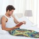 thumbnail image 5 of Balery Round Mandala1 Pantalones de pijama para hombre, pijama ultraligero, pantalón de descanso-Small, 5 of 6