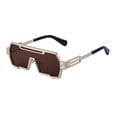 thumbnail image 1 of Gafas de sol Retro Steampunk, gafas de sol irregulares de una pieza a la moda para hombre, gafas transfronterizas para mujer, 1 of 6