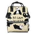 thumbnail image 1 of Disketp Panda Doing Yoga Mochila de Pañales de Gran Capacidad con Múltiples Bolsillos, Mochila de Viaje Multifuncional para Bebé, Unisex, Moderna y Resistente, 1 of 6