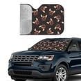 thumbnail image 3 of Kdxio Bulldog with Sunglasses Print Front Windshield Sun Shade,Folding Auto Sunshade for Car Truck SUV-Small, 3 of 7