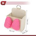 thumbnail image 4 of Ofertas Únicas 1 Pc Bote de Basura para Automóvil Bote de Basura Colgante 3.5" de Largo 2.0" de Ancho 4.3" de Alto Rojo Rosa Beige Cuero Sintético, 4 of 7