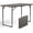 Khaki, variant on Heavy Duty Fold-in-Half Plastic Table with Adjustable Height, Portable Utility Tables with Steel Legs for Indoor, Outdoor, Picnic, Camping, Dining, Party (White)
